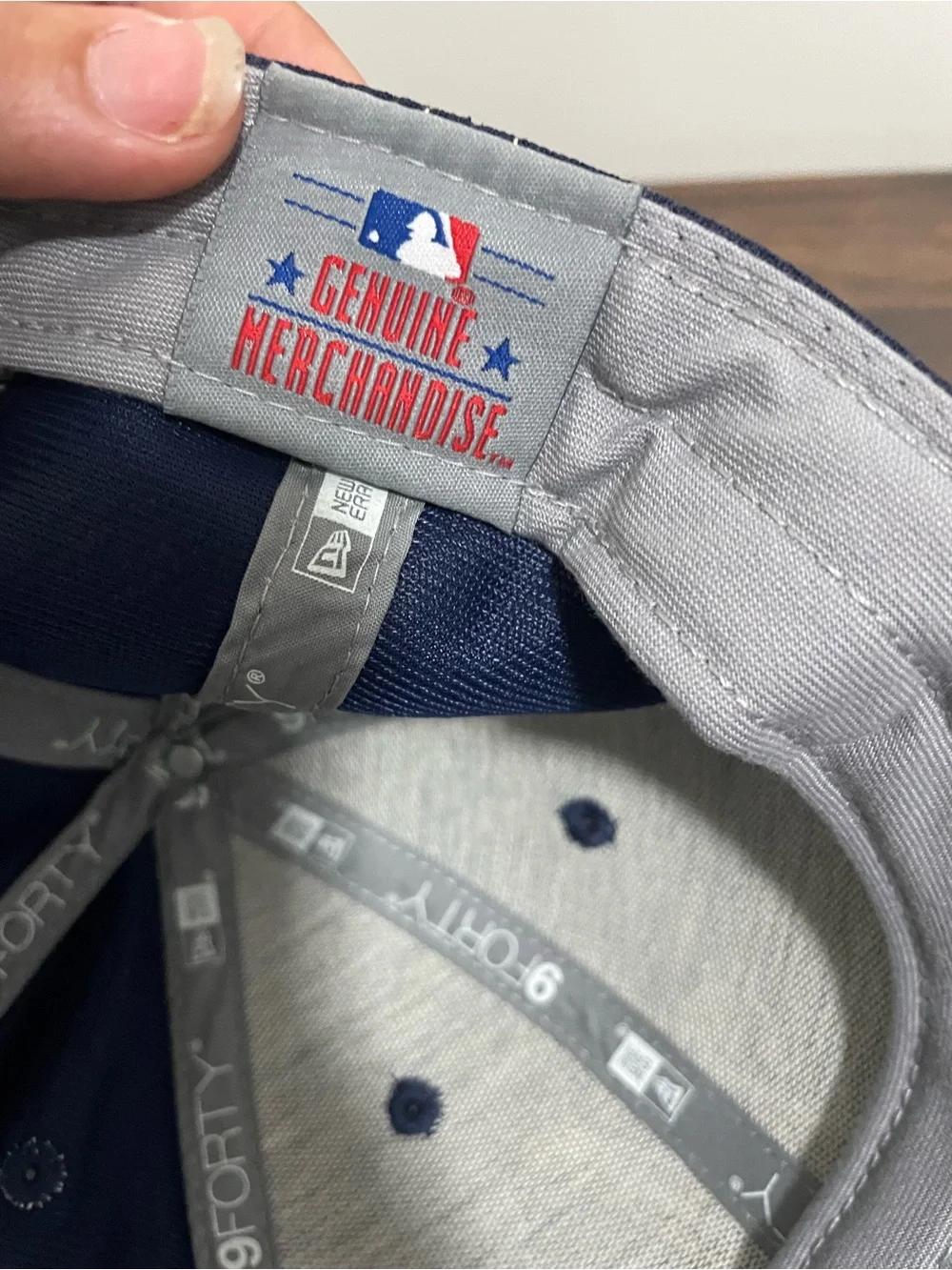 Milwaukee Brewers Hat Cap Strap Back Mens One Size Blue Tan MLB Baseball New Era